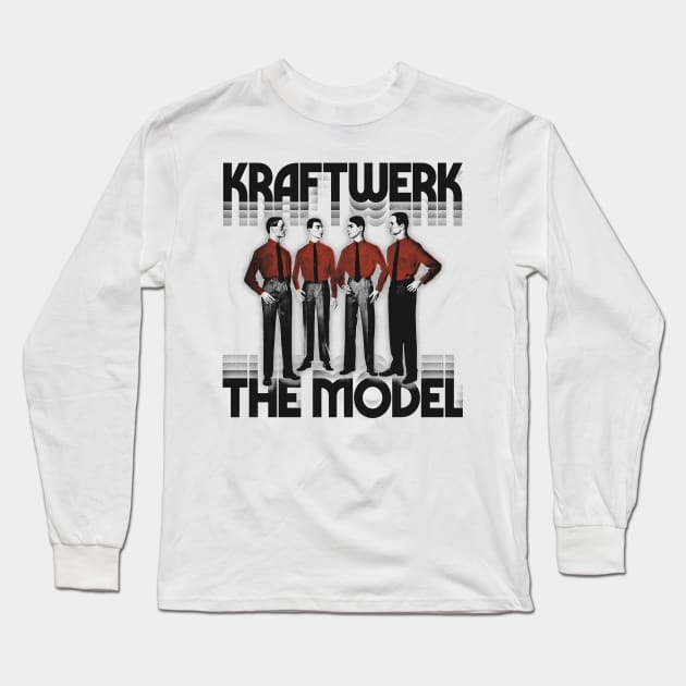 Kraftwerk \\\\ The Model ////// Long Sleeve T-Shirt by unknown_pleasures
